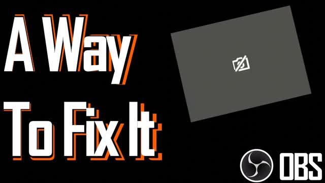 Webcam not working in OBS !? This one worked for me. (fr/en)