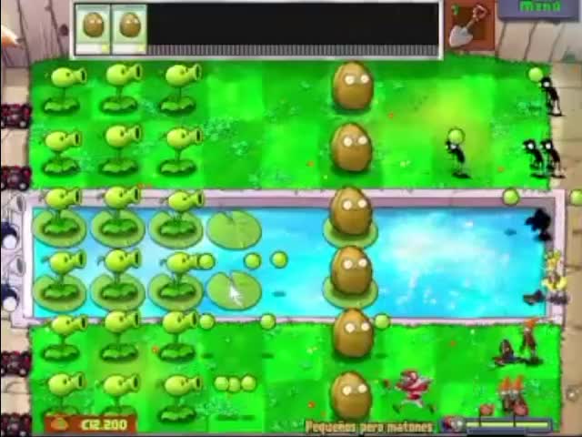 Plantas contra zombies - pequeños pero matones