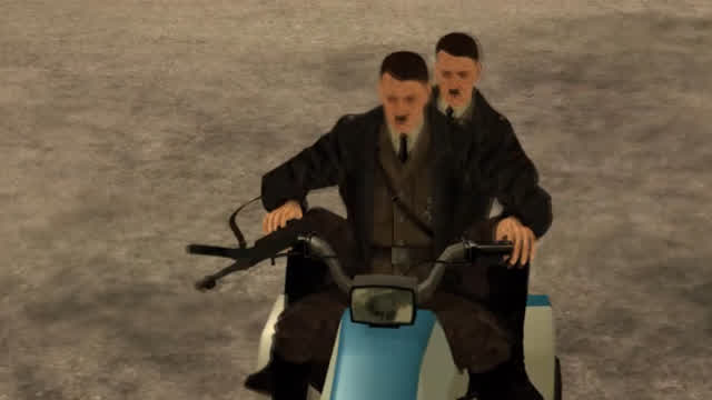 Hitlers ATV Gokart ride with his brother :)