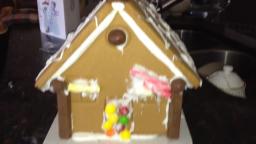 My Gingerbread House is Completed and Ready for Christmas