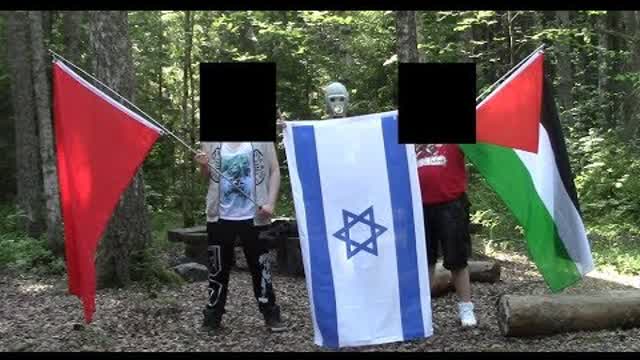 BURNING THE ISRAEL FLAG