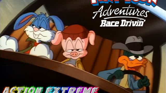 Tiny Toon Adventures Race Drivin Car Crash Mashup Parody