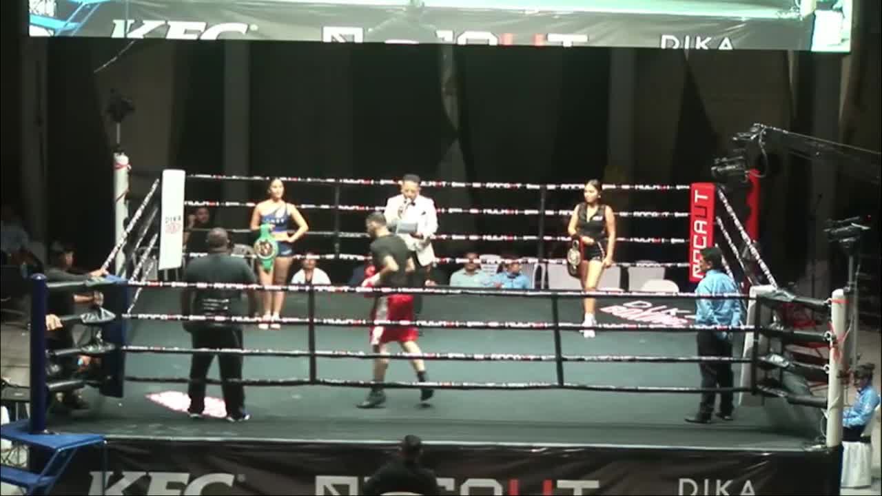 Nocaut Fest llegada de boxeadores Abel Mina y Jesús Piña