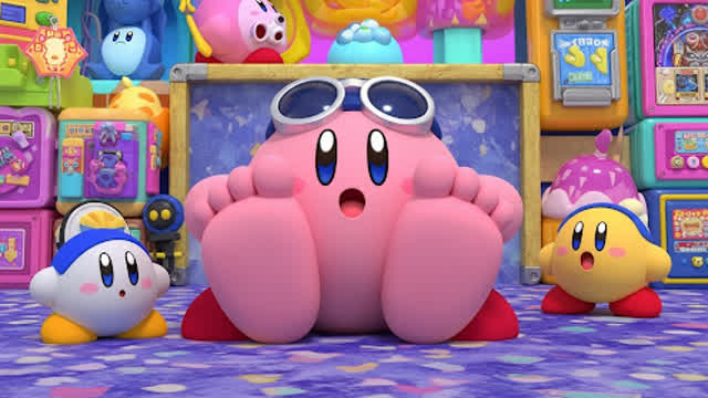 Kirby shows his feet Live