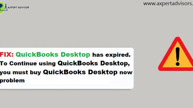 QuickBooks Desktop has Reached the Expiration Date Solved