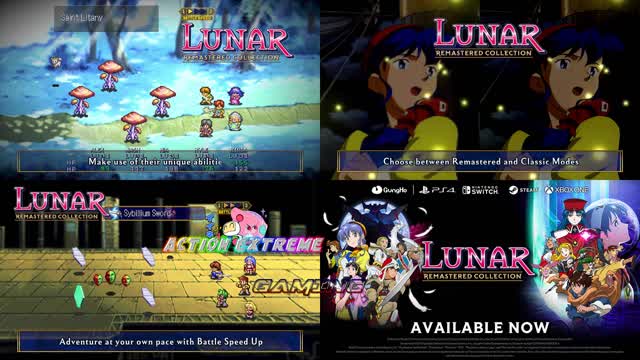 LUNAR HD Remastered Collection Available Now Launch Trailer (NIntendo Switch and PS4)
