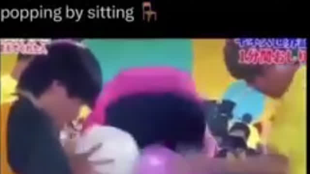 Japanese Balloon Popping Competition