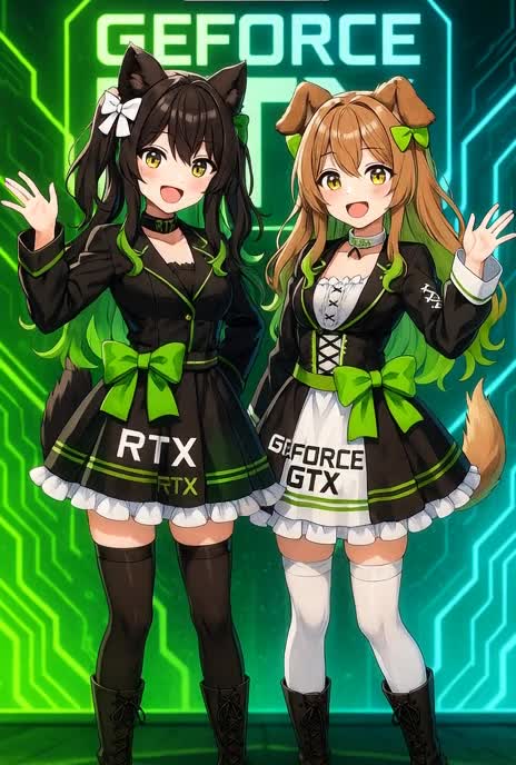 NVIDIA GEFORCE RTX and GTX as VTUBERS