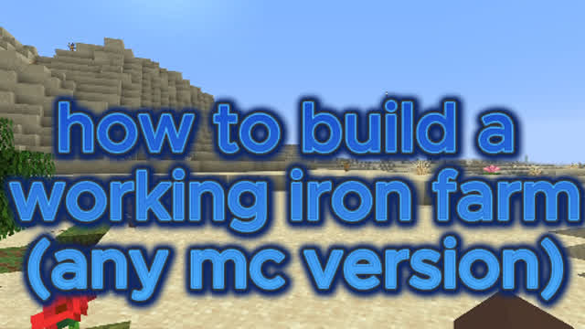how to build a iron farm