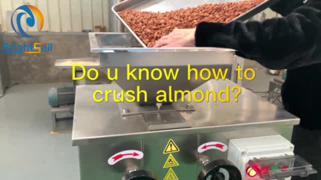 Do u know how to crush almond into powder by almond crushing machine?