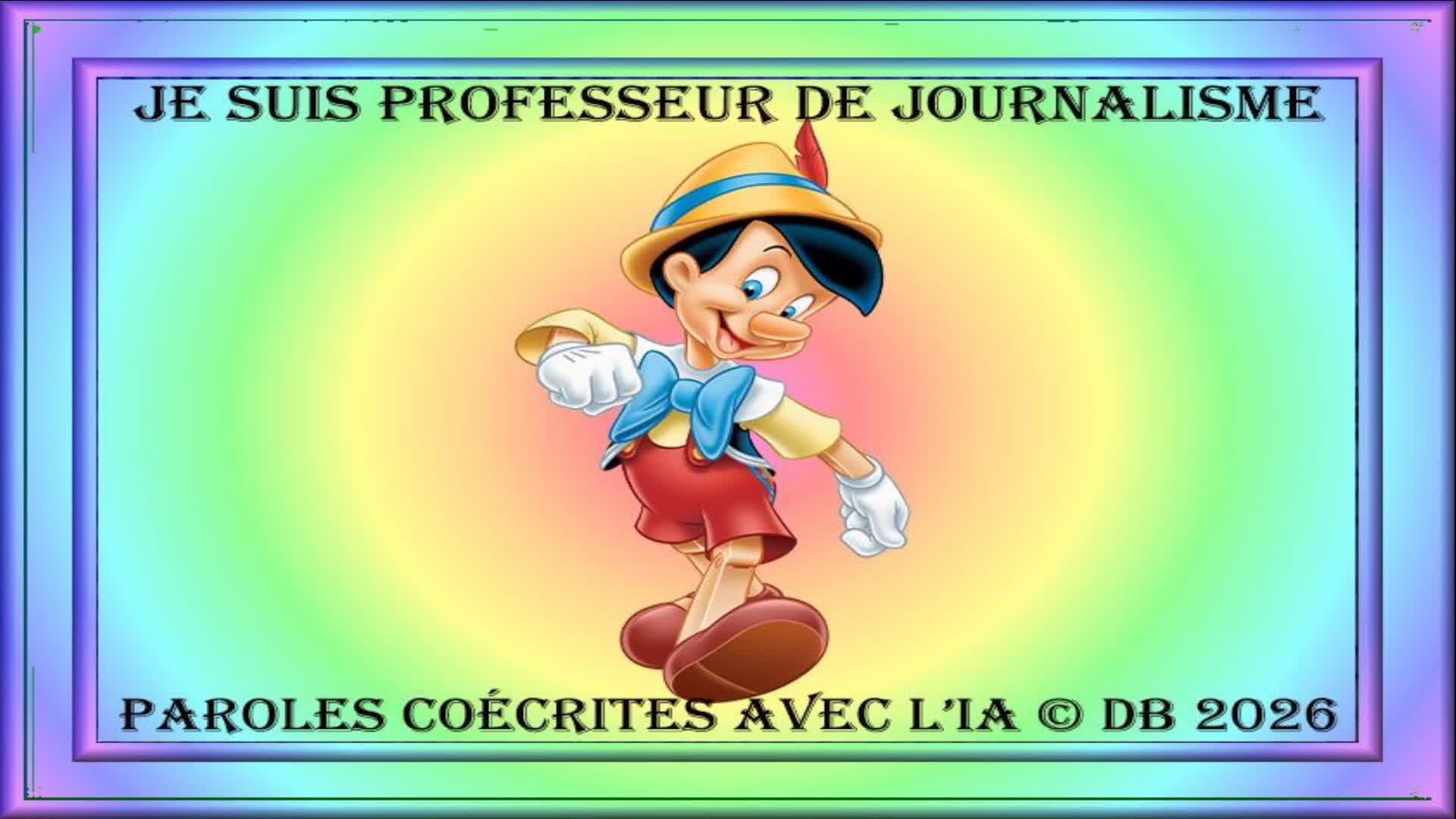 Je suis professeur de journalisme