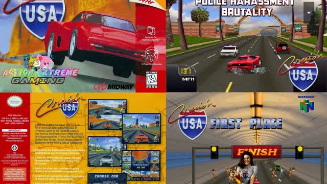 Cruis'n USA (Nintendo 64 Version) Random Gameplay - Beverly Hills Stage