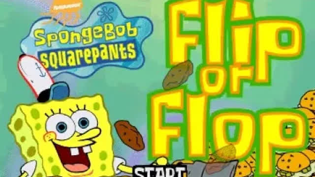 SpongeBob Flip or Flop Adobe Shockwave Game