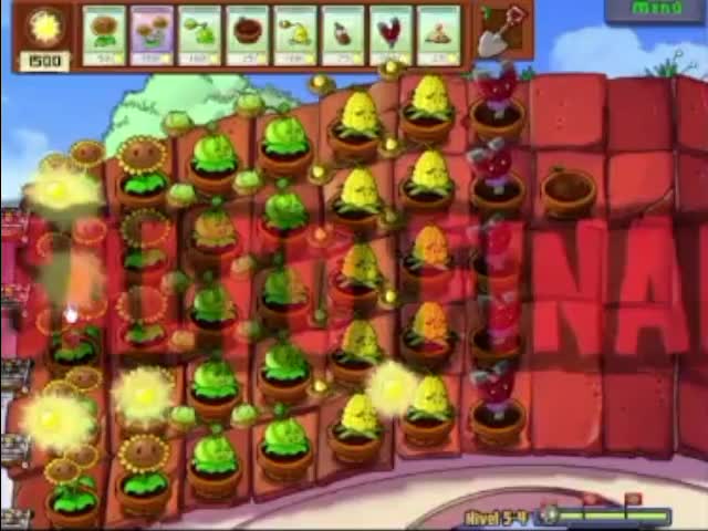 Plantas contra zombies - nivel 5-4