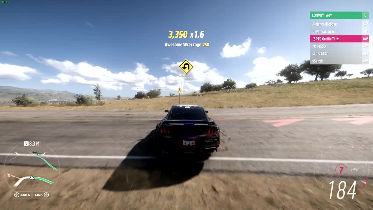 GRTR jumps over a town during a checkpoint race.