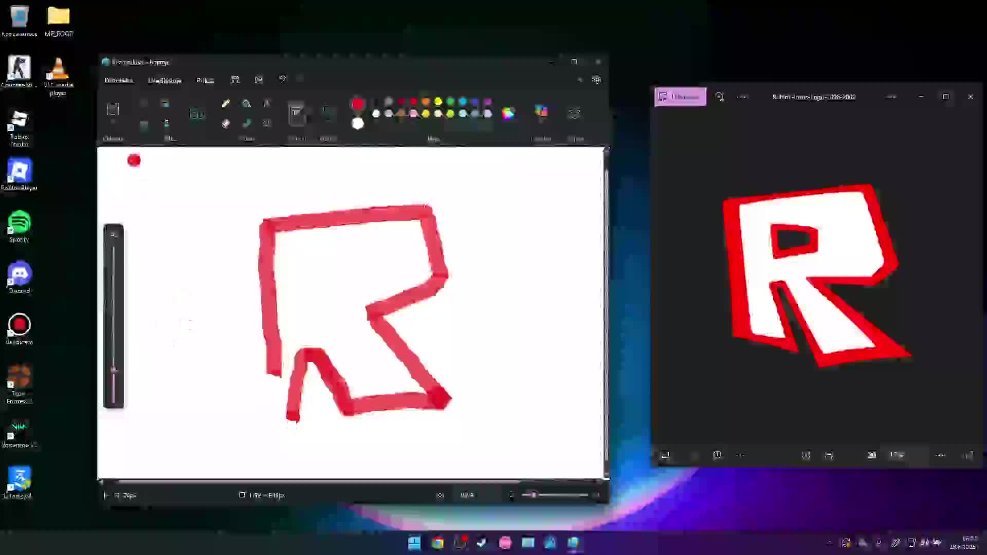drawing old roblox logo (inspired by the speedpaint guy)