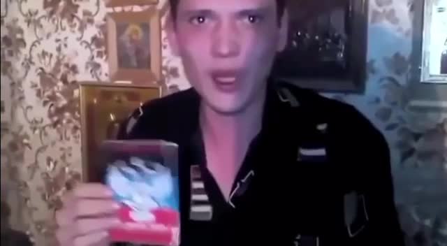 DPR separatist being humiliated