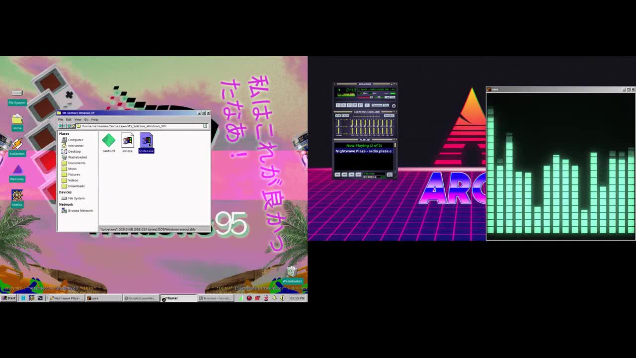 Endeavouros + Windows theme + Windows Games (Wine) Endeavouros + Windows theme + Windows Games (Wine)