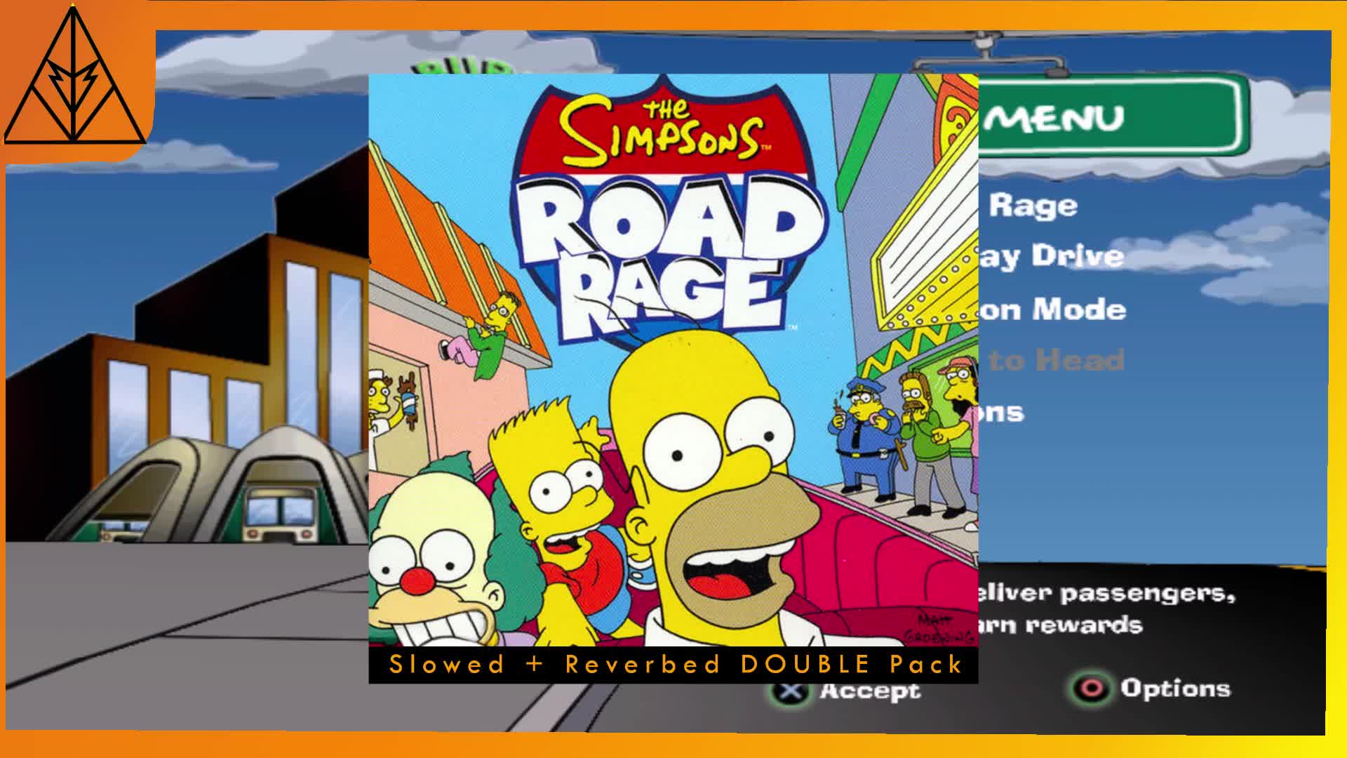 Menu - Simpsons Road Rage OST [slowed + reverbed]