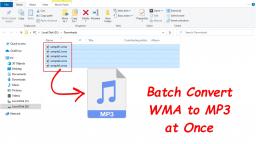 How to Batch Convert WMA to MP3 at Once?