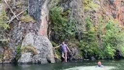 Insane cliff, jumping in Alaska