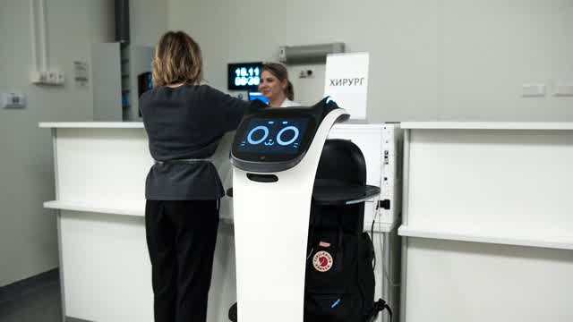 Robocat in the hospital.