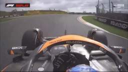 Gérard Dufort crashes his McLaren MCL60 on his birthday