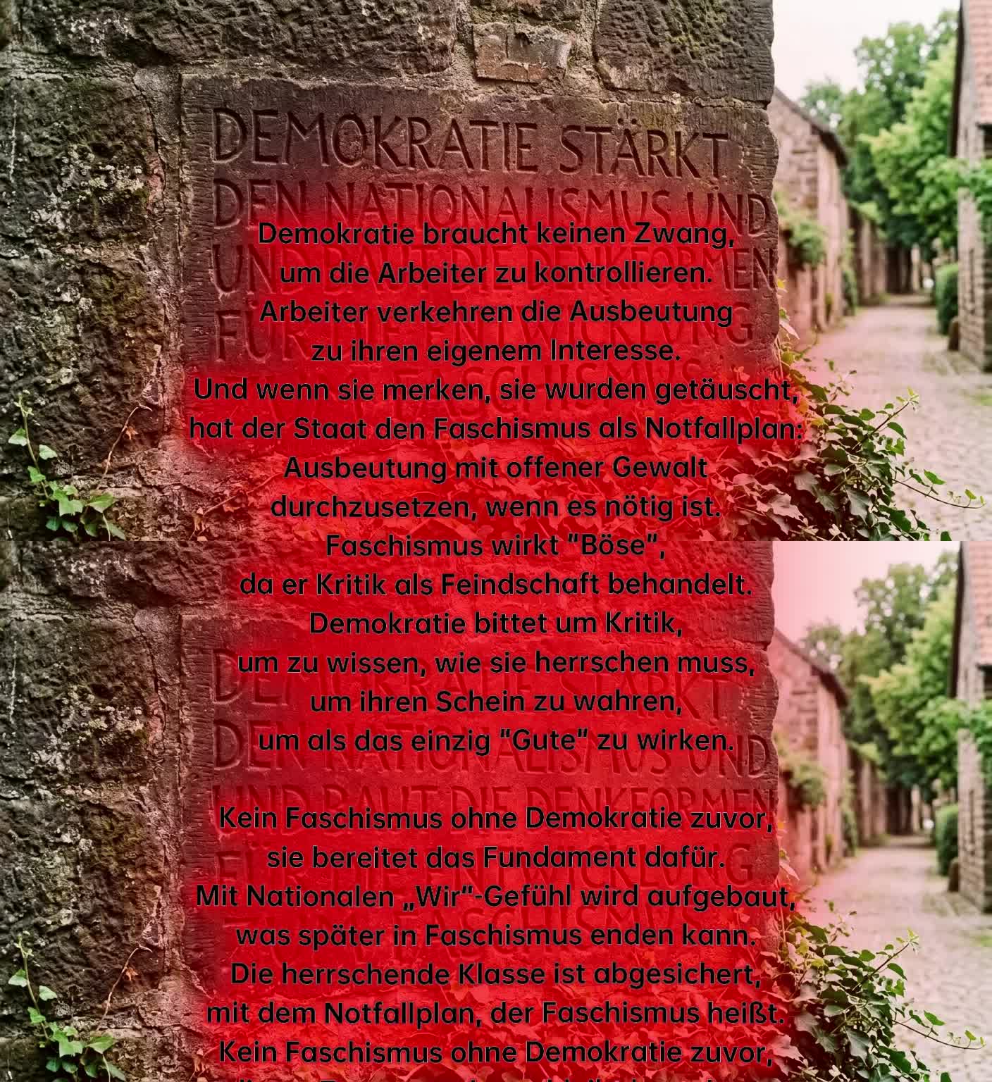 Notfallplan der Demokratie = Faschismus
