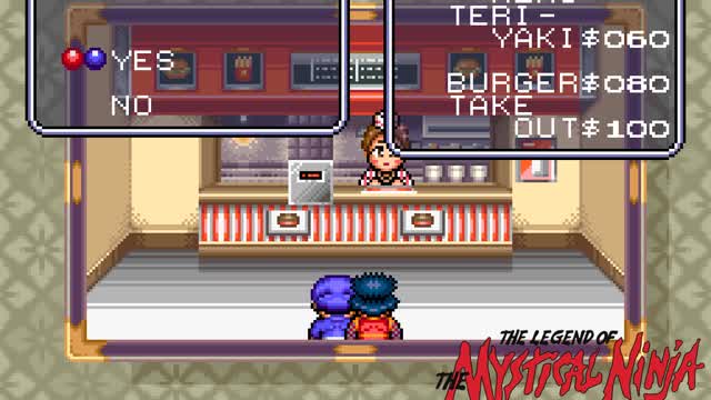 Legend of the Mystical Ninja (Super Nintendo) Funny Moments - Burger Shop