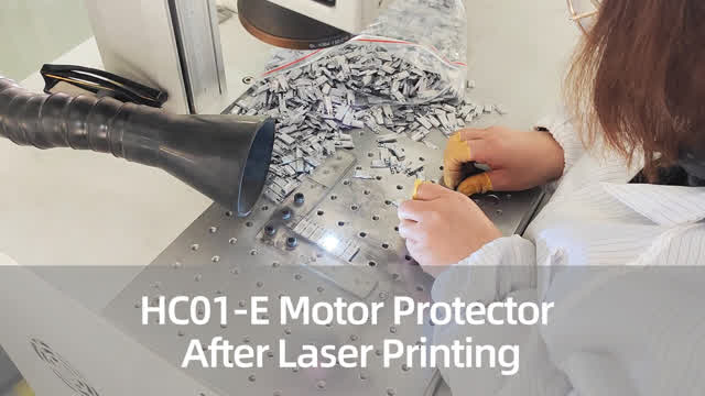Laser Engraving of HC01-E Motor Protector
