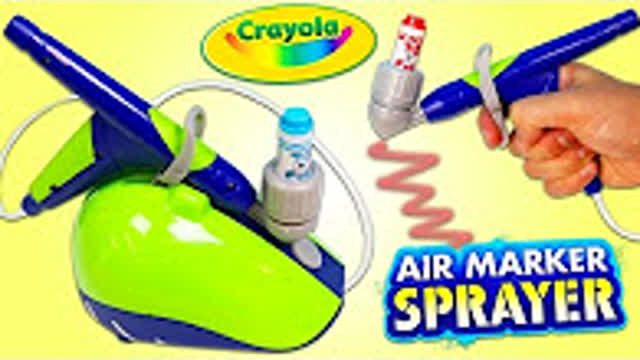 NEW Crayola Air Marker Sprayer Play Kit | Turns Markers in to Air Brush Art! NEW Crayola Air Marker Sprayer Play Kit | Turns Markers in to Air Brush Art!