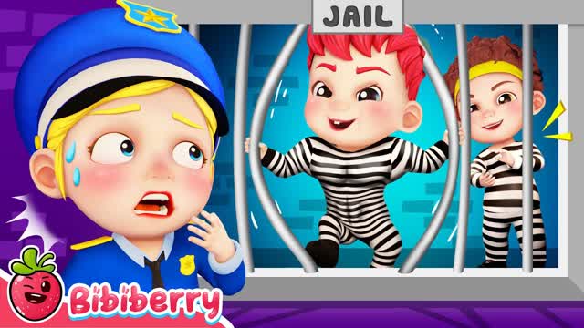 (REUPLOAD) Police Officer 👮‍♀️ Baby Shark And More Bibiberry Nursery Rhymes & Kids Songs