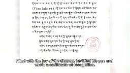 H.H. Dorje Chang Buddha III received Certificate of Affirmation from H.E. Urgyen Xirao Rinpoche