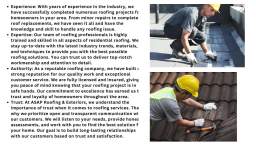 ASAP Roofing & Exteriors - Top Residential Roofing Company in Your Area