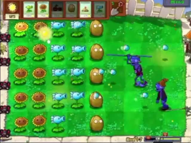 Plantas contra zombies - nivel 1-7
