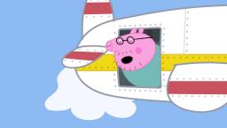 Daddy Pig falls out of an airplane (MEME)