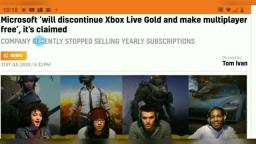 Microsoft Ending Xbox Live Gold - Free Online multiplayer for all