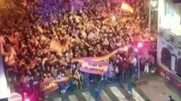 Meanwhile, Spanish patriots chant in the streets “Spain is Christian, not Muslim!”