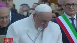 Pope Francis wept when he mentioned Ukraine during a traditional prayer at the Spanish Steps in Rome