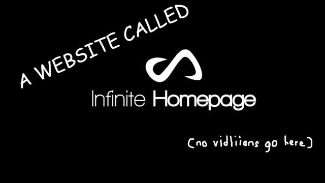 a website called "Infinite Homepage"