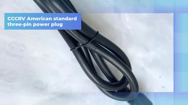 American standard three-core power plug