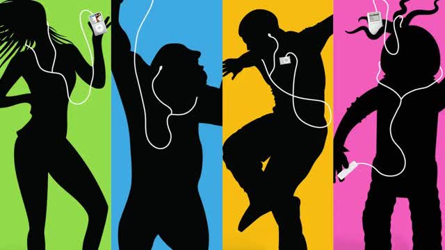 Apple iPod Silhouette ad campaign compilation (2004-2008)