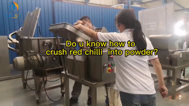 Do u know how to crush red chilli  into powder by chilli powder grinder?