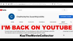 I'm back on YouTube
