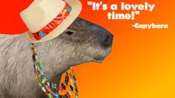 Capybara Has A Lovely Time