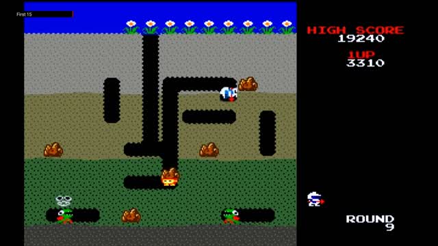 The First 15 Minutes of Namco Museum: Dig Dug (GameCube)
