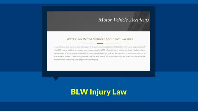 Auto Injury Accident Lawyer Waterloo - BLW Injury Law (226) 499-5287