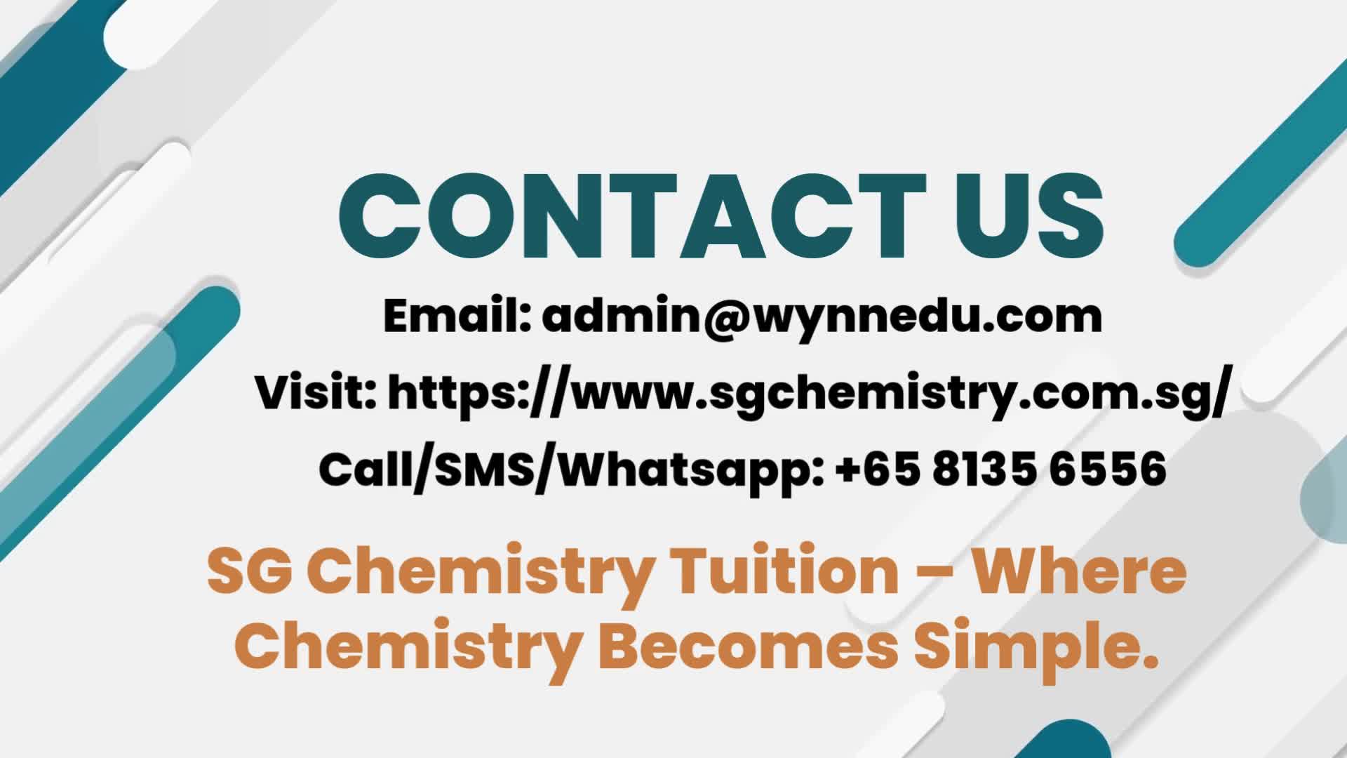 SG Chemistry Tuition Master Chemistry with Singapore’s Top Tutors