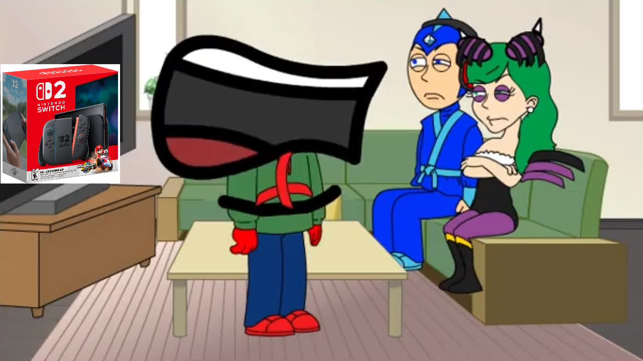 Pencil Neck Confronts Mega Man and Morrigan over Nintendo Switch 2/Arrested