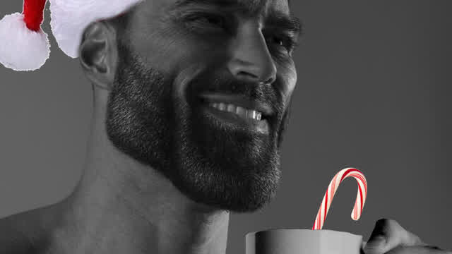 Gigachad Says Merry Christmas